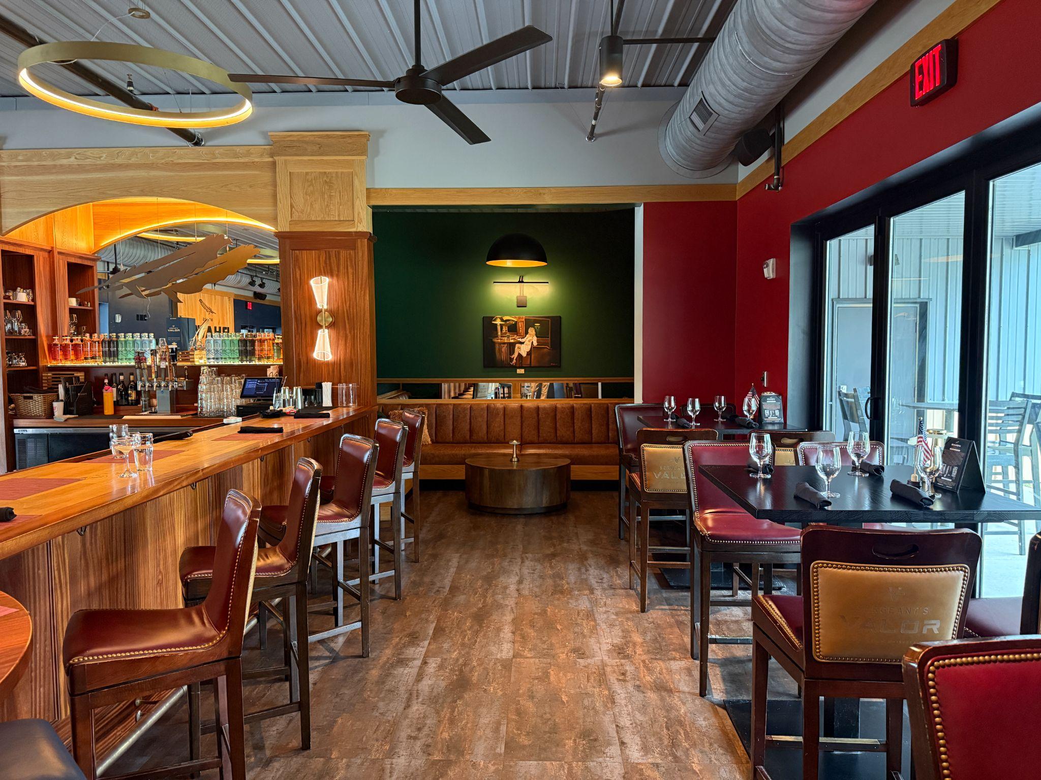 BHAWK Gratitude Room honoring military veterans and service members at the Southern Pines distillery